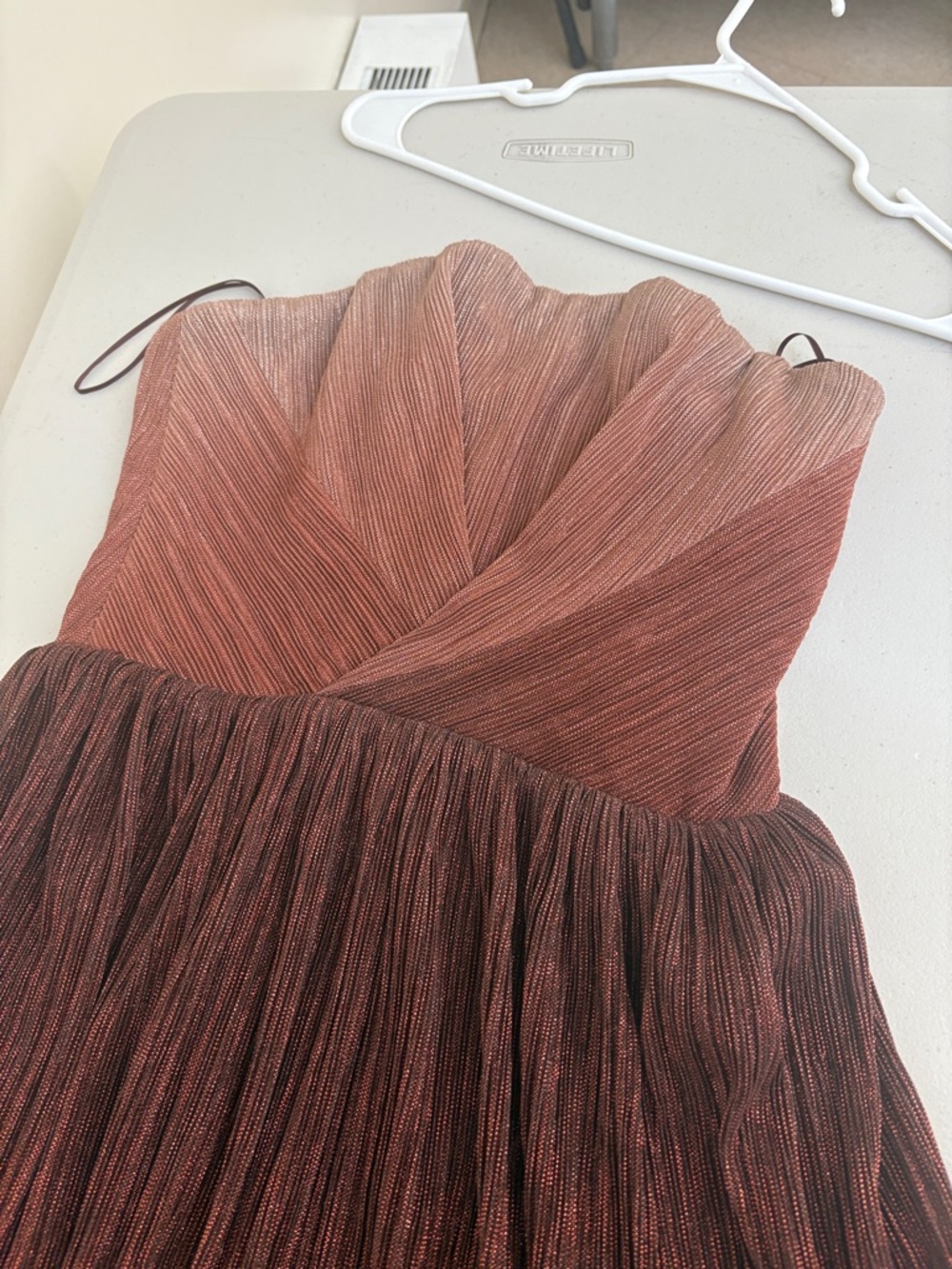 Dress the Population Mauve Strapless Evening Dress - Picture 2 of 5